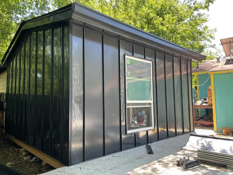 Black standing seam metal wall panels for Metal Roof Installation in Boyes Hot Springs